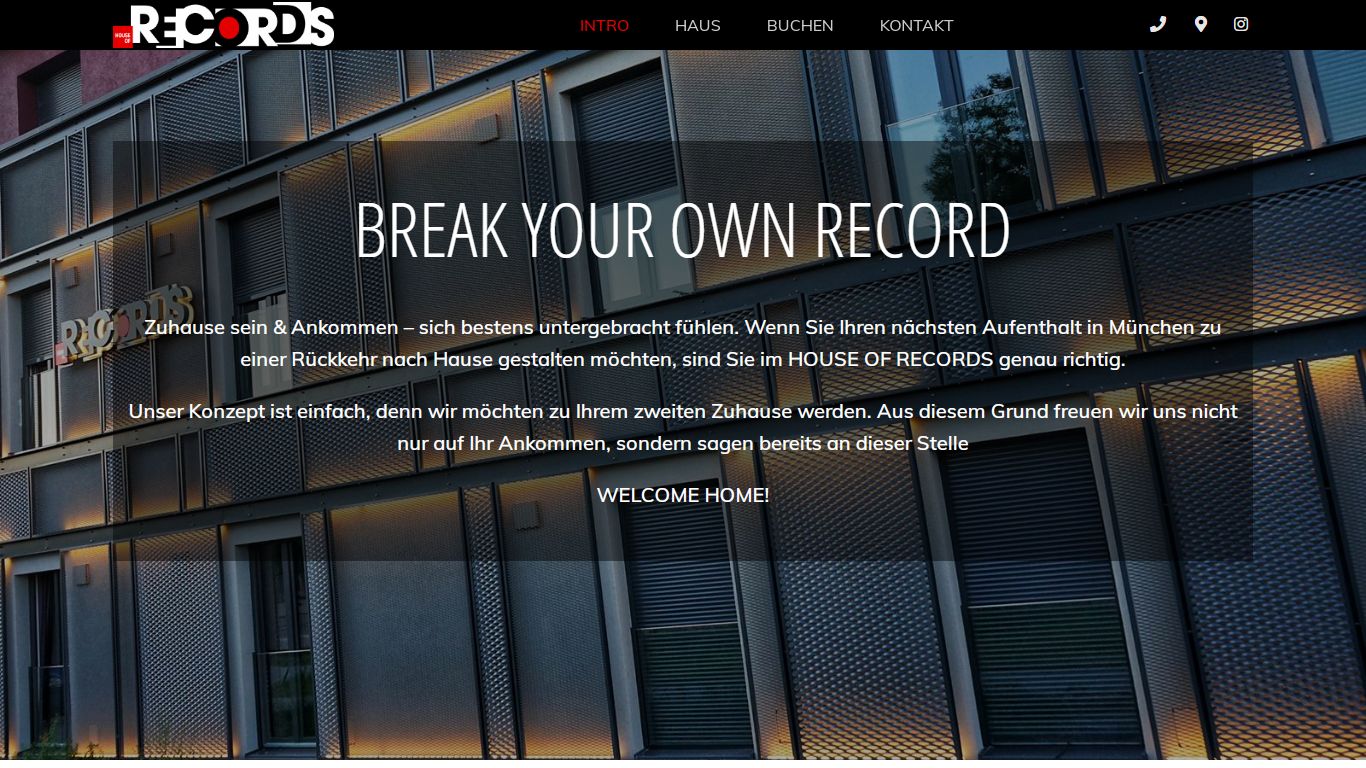 INTRO — HOUSE OF RECORDS